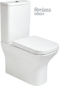 SOPHIA Rimless Fully Shrouded Close Coupled WC &amp; Gamma Soft Close Seat image