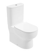 VIA Rimless Fully Shrouded Closed Coupled WC &amp; Sequence Slim Soft Close Seat image