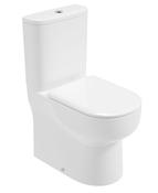 VIA Rimless Comfort Height Fully Shrouded Closed Coupled WC &amp; Sequence Soft Close Seat image