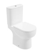 VIA Rimless Comfort Height Open Back Closed Coupled WC &amp; Delta Soft Close Seat image