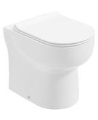 VIA Rimless Comfort Height Back to Wall WC &amp; Sequence Slim Soft Close Seat image