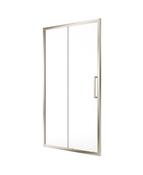 Aspect Sliding Shower Door Brushed Nickel image