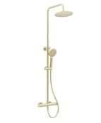 Urban Round Thermostatic Shower Kit Brushed Gold image