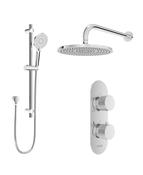 ALITA Knurled Shower Set 1 &amp; Wall Mounted Fixed Head image