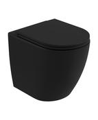 AVANTI Rimless Back To Wall WC &amp; Soft Close Seat Carbon image