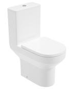 Base Rimless Open Back Close Coupled WC &amp; Soft Close Seat Seat image