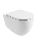 AVANTI Rimless Wall Hung WC &amp; Soft Close Seat Ceramic image