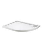 KRISTAL SECURE Offset Quadrant RH Low Profile Anti Slip Class C Shower Tray &amp; Waste image