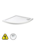 KRISTAL SECURE Quadrant Low Profile Anti Slip Class C Shower Tray &amp; Waste image
