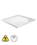KRISTAL SECURE Square Low Profile Anti Slip Class C Shower Tray &amp; Waste image