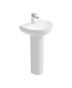 HORIZON Round 1 Tap Hole Wash Basin &amp; Full Pedestal image