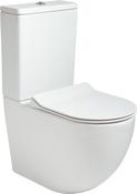 INSPIRE Rimless Fully Shrouded Close Coupled WC &amp; Delta Slim Soft Close Seat image