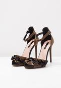 Michelle Khaki Ruffle Heel image