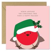 BB 'Robin Around The Christmas Tree' Card image