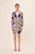 Caliste Dress Green/Violet image
