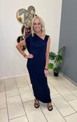 Clio Jersey Dress Navy image