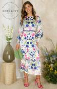 Caroline Dress With Tie Bow Back image
