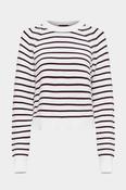 Lily Mozart Jumper Burgundy Stripe