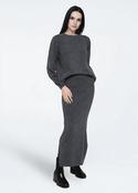 Bibi Midi Skirt Grey