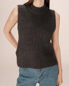 Sablon Sleeveless Knit Anthracite
