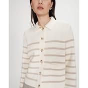 Maelys Stripe Cardigan Ecru