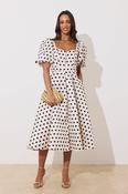 Audrey Midi Dress Polka Dot image