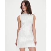 Vea Pinstripe Dress White image