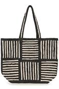 Isa Raffia Bag Black