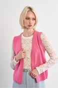 Louise Sleeveless Cardi Pink