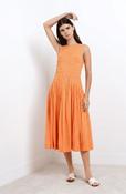 Alexis Midi Dress Orange/Stripe image