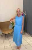 Alex Pleat Dress Blue image