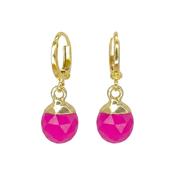 Chalcedony Pressed Drops Pink
