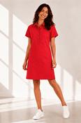 Lexley Denim Smock Dress Red image