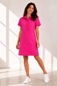 Lexley Denim Smock Dress Cerise Pink image
