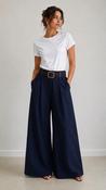 Bea Belted Trouser Navy image