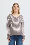 Steffi Stripe Sweater Taupe image