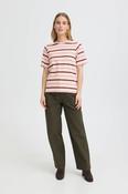Daimi Stripe Tshirt  Peach Whip image