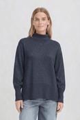 Steffi Turtle Neck Jumper Sapphire Melange image