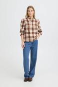Deva Check Shirt Brown image