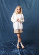 Nina Stripe Cardi Cream/Cornflour image