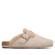 Charlie Fur Slip On Beige