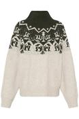 Nalas High Neck Knit Rosin/Oatmeal