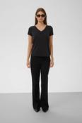 Columbine V Neck TShirt Black