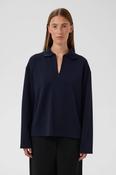 Marigold Polo Sweatshirt Navy image