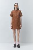 City Faux Suede Dress Tabac image