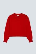 Pachi Button Jumper Red