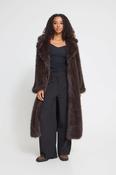 Havuza Faux Fur Coat Brown image