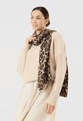 Leopard Print Scarf Camel image
