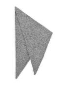 Knitted Triangle Scarf Grey image
