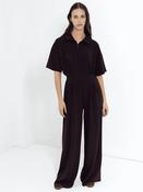 Wren Half Zip Jumpsuit Mocha Brown image